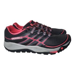 Merrell All Out Rush Shoes Trail Running Hiking Sneakers Black Pink Womens 8
